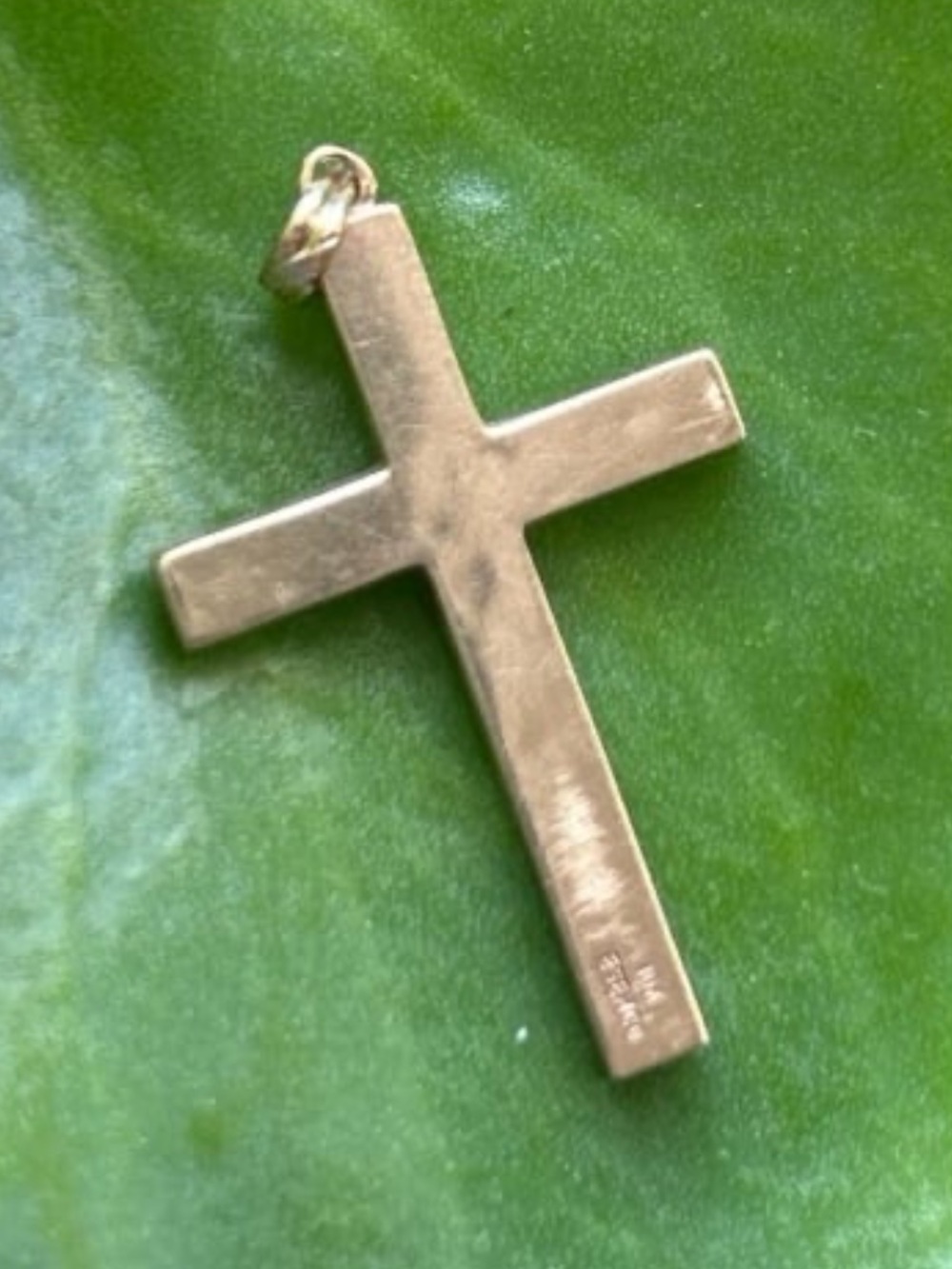 Vintage 10K real solid yellow gold esemco cross pendant not scrap - Picture 2 of 10